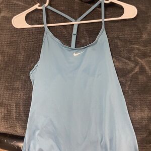 blue Nike tank top